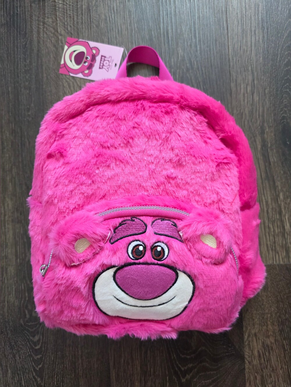 Claire's Exclusive Disney Pixar Toy Story Lotso plush mini backpack